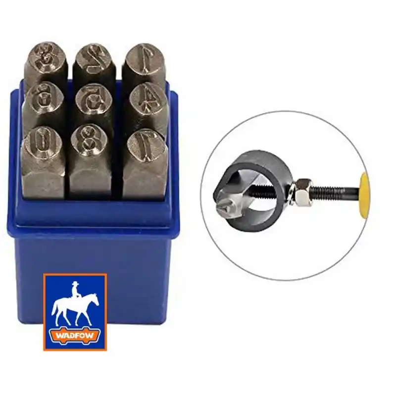 Wadfow WCC9593 Rakam Zımba Seti 9 Parça 6 mm