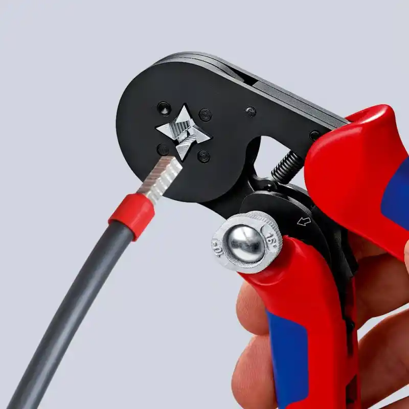 Knipex 97 53 04 Dörtçene Yüksük Sıkma Pensi