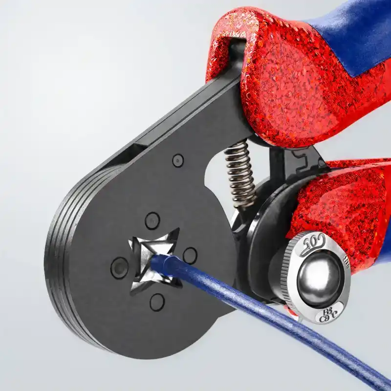 Knipex 97 53 04 Dörtçene Yüksük Sıkma Pensi