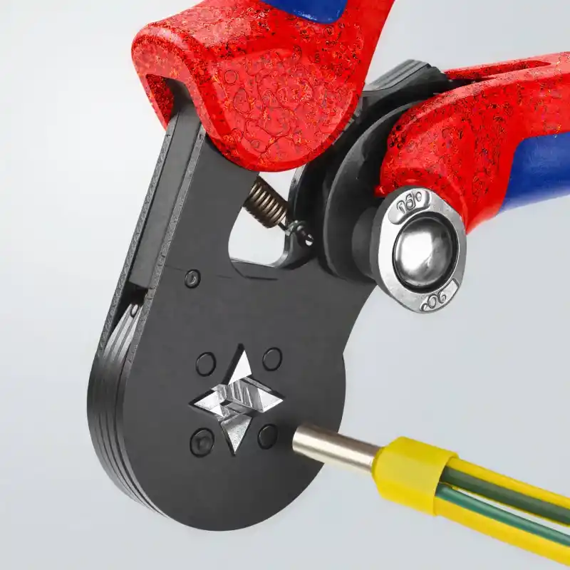Knipex 97 53 04 Dörtçene Yüksük Sıkma Pensi