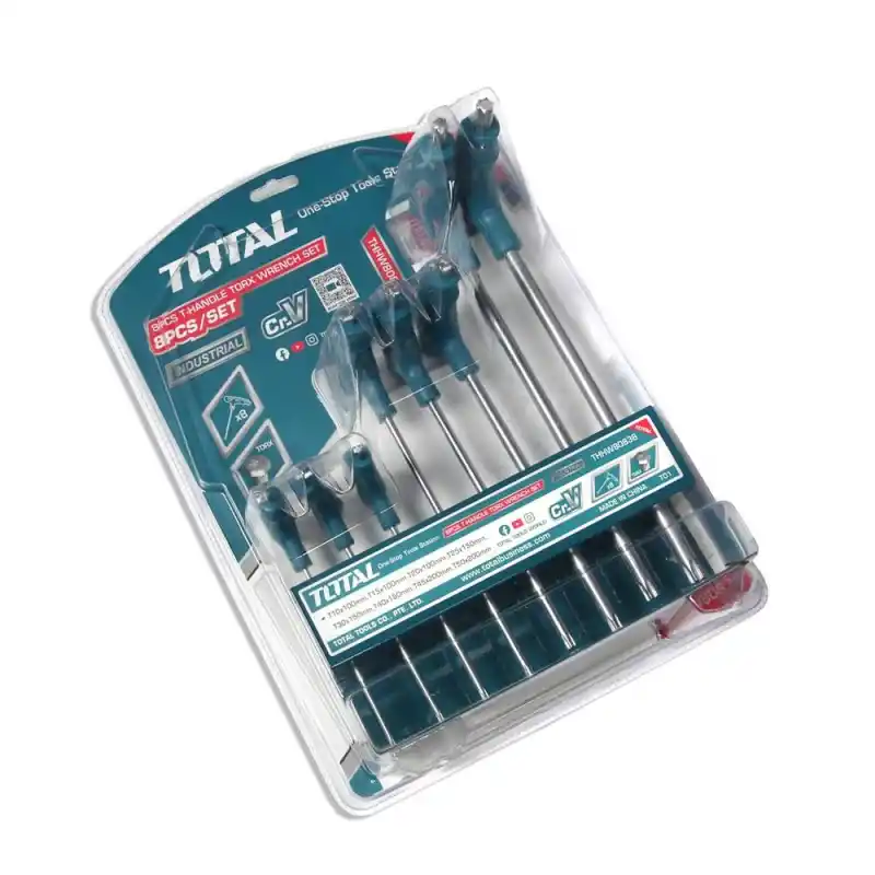 Total THHW80836 T-Saplı Tork Alyan Anahtar Seti 8 Parça