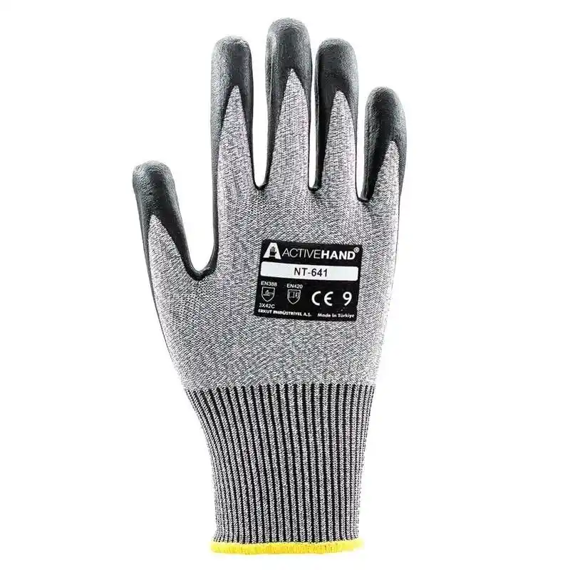 Activehand NT 641 Köpük Nitril Kaplı Kesilme Dirençli İş Eldiveni No:7