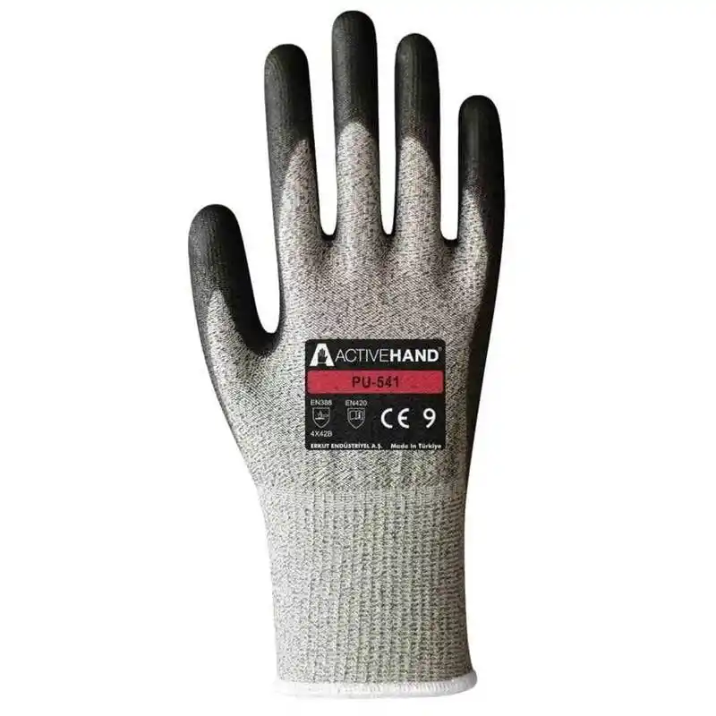 Activehand PU 541 Poliüretan Kaplı Kesime Dirençli İş Eldiveni No:8