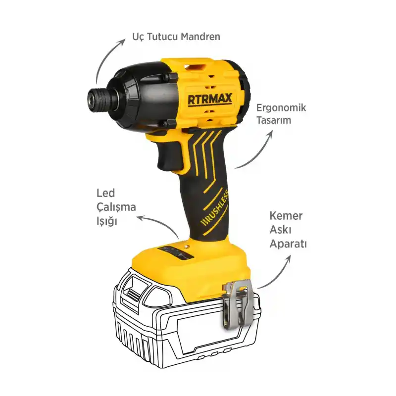 Rtrmax RTS5020B Solo Akülü Torklu Vidalama