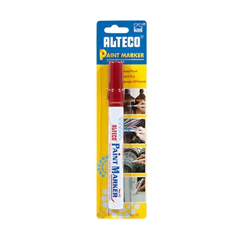 Alteco Kırmızı Renkli Paint Marker