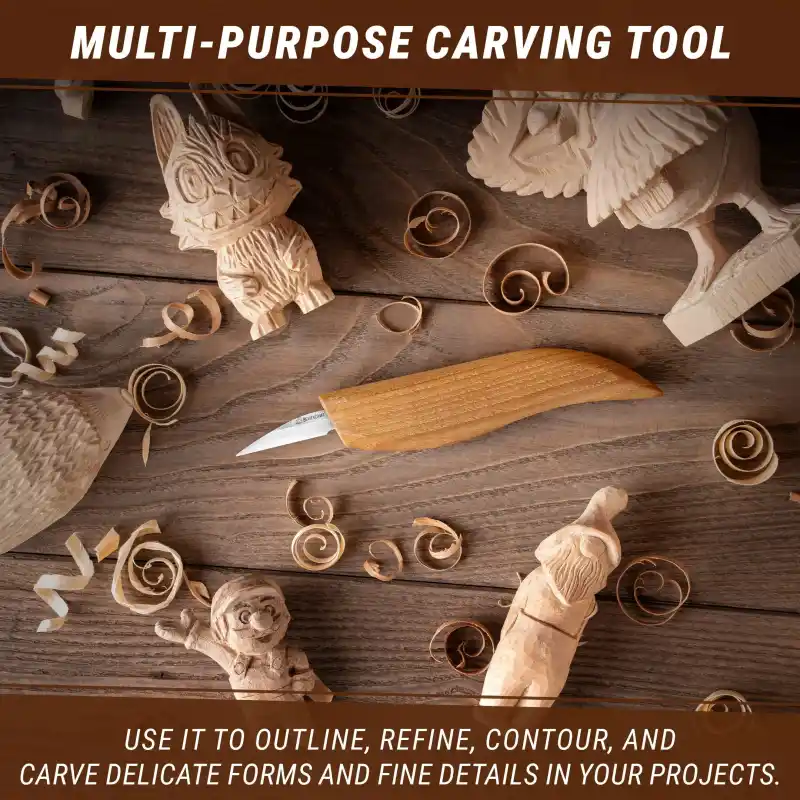 BeaverCraft C15 İnce Detay Ahşap Oyma Bıçağı