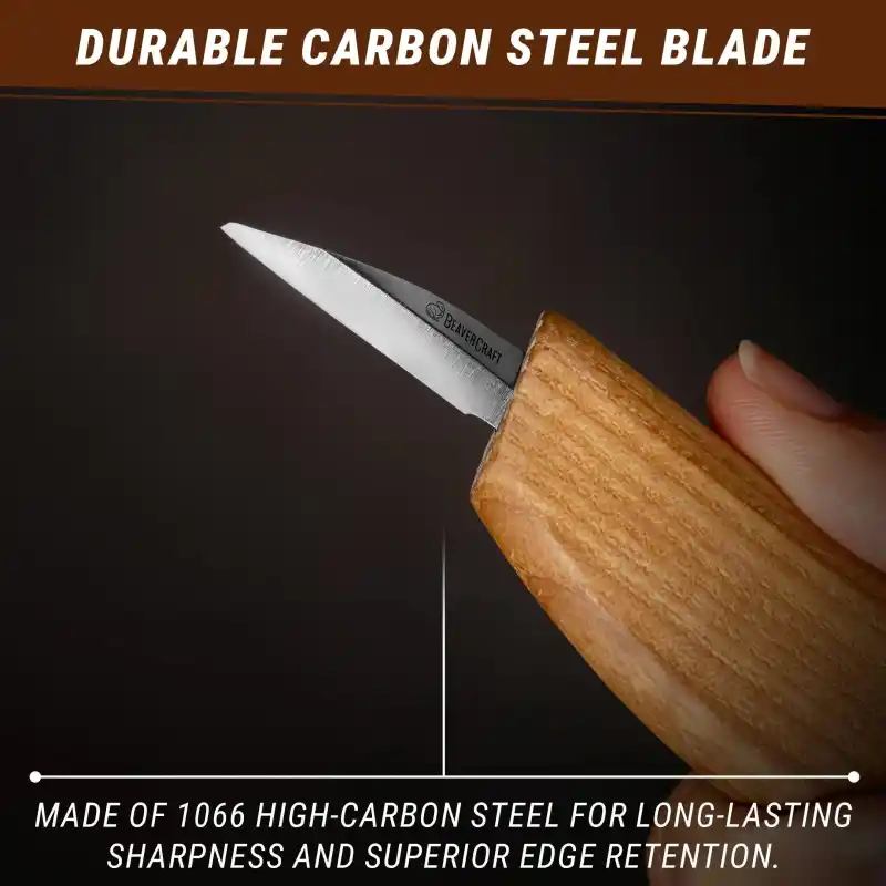 BeaverCraft C15 İnce Detay Ahşap Oyma Bıçağı