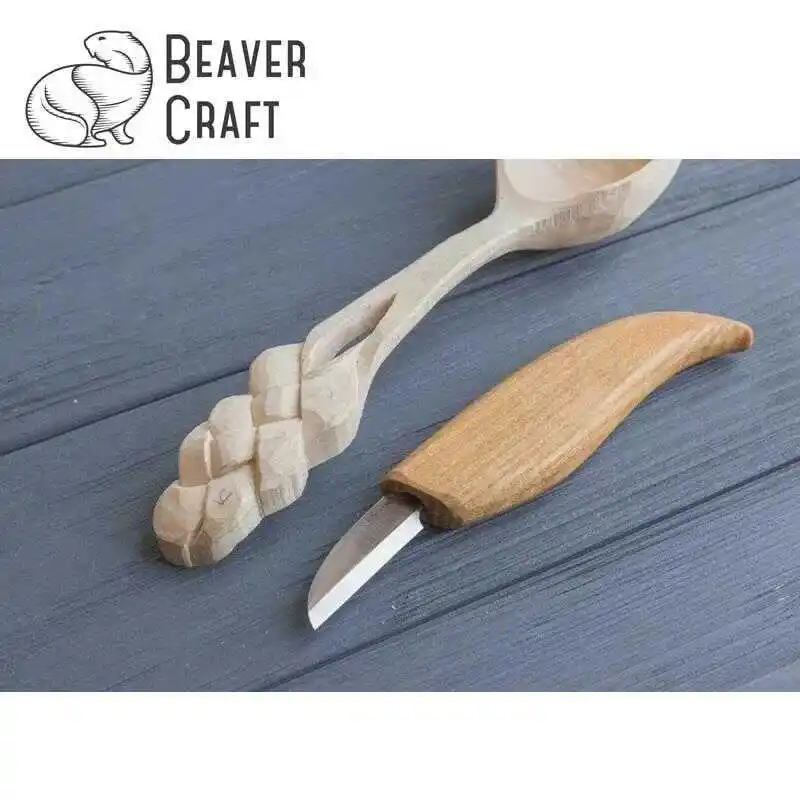 BeaverCraft C2 Düz Ağız Ahşap Oyma Bıçağı