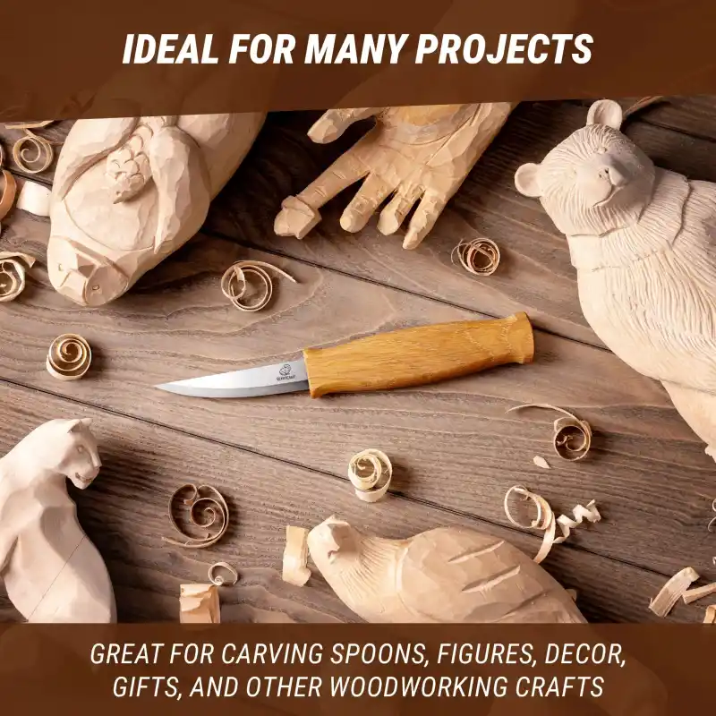 BeaverCraft C4 Uzun Sloyd Ahşap Oyma Bıçağı