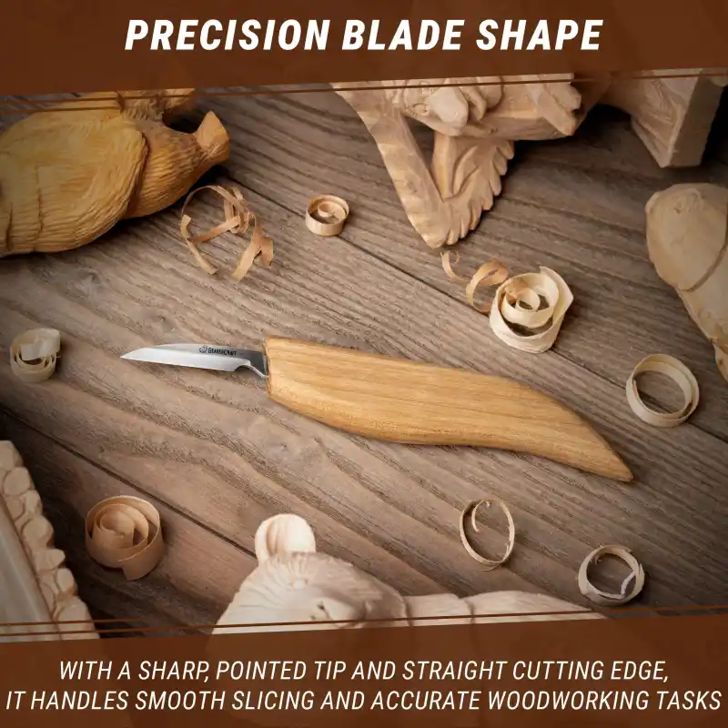 BeaverCraft C8 Küçük Yontma Ahşap Oyma Bıçağı