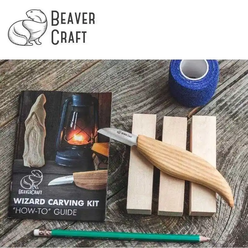 BeaverCraft DIY03 Ahşap Sihirbaz Figürü Oyma Hobi Seti