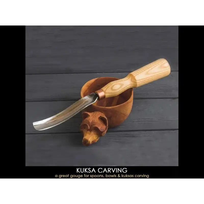 BeaverCraft G7L/20 Bükülmüş Oluklu Ahşap Oyma Iskarpelası 20mm