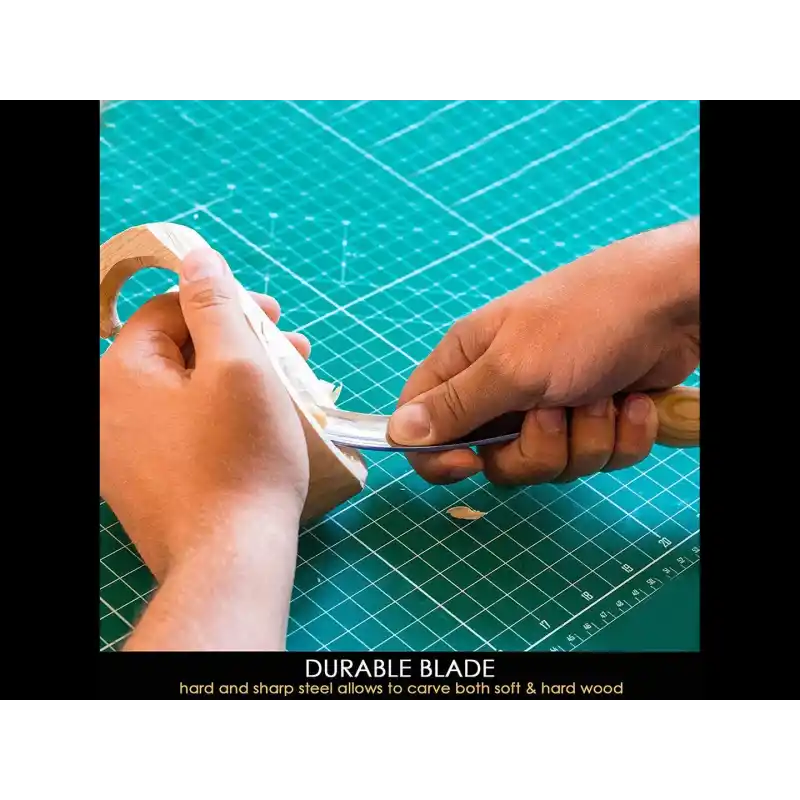 BeaverCraft G7L/20 Bükülmüş Oluklu Ahşap Oyma Iskarpelası 20mm