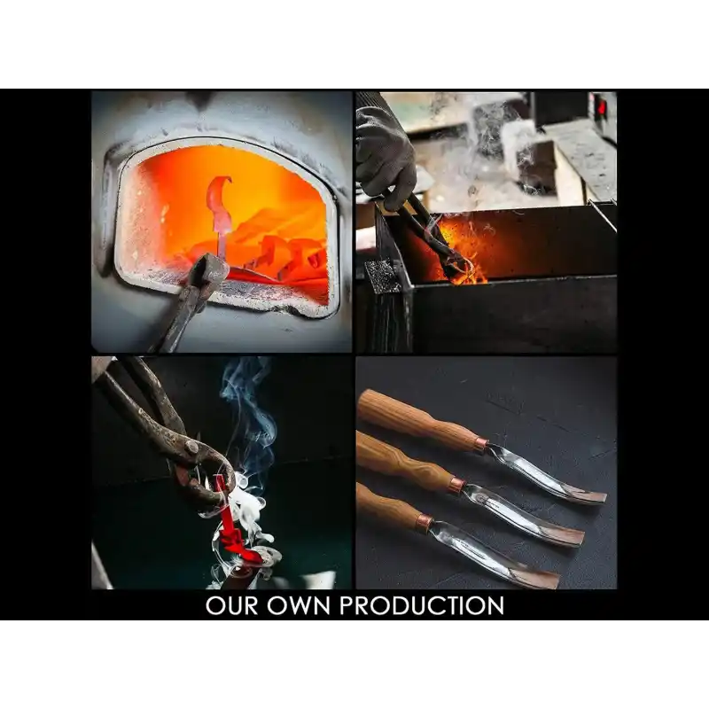 BeaverCraft G7L/22 Bükülmüş Oluklu Ahşap Oyma Iskarpelası 22mm