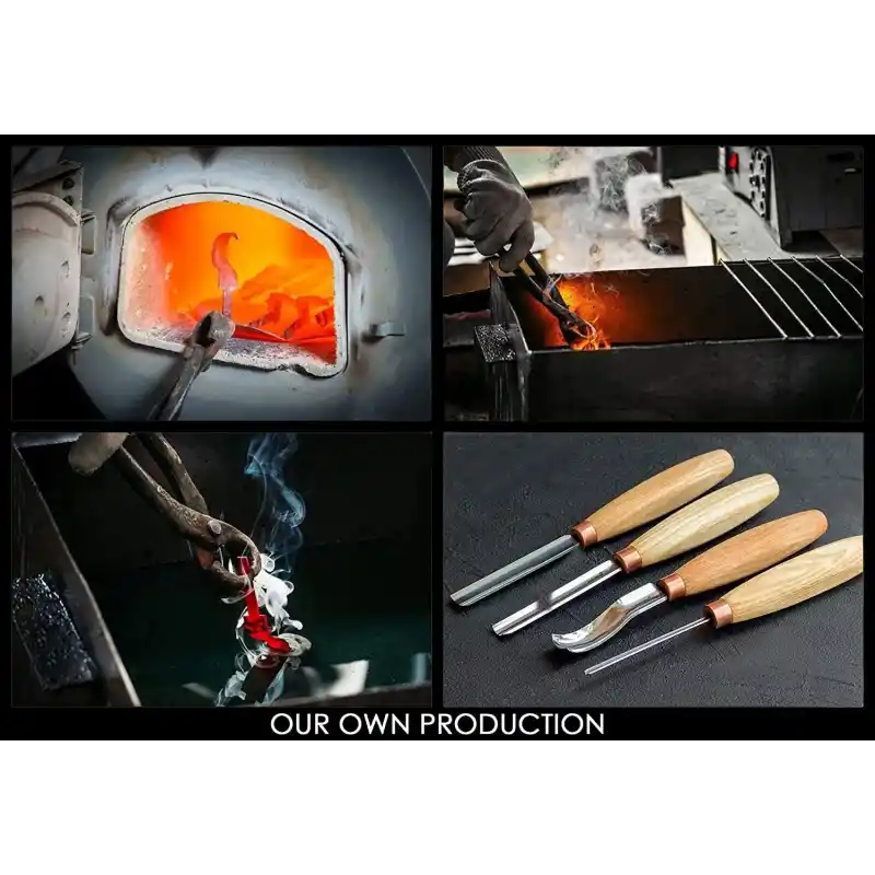 BeaverCraft K12/02 V Ağız 60 Derece Ahşap Oyma Iskarpelası