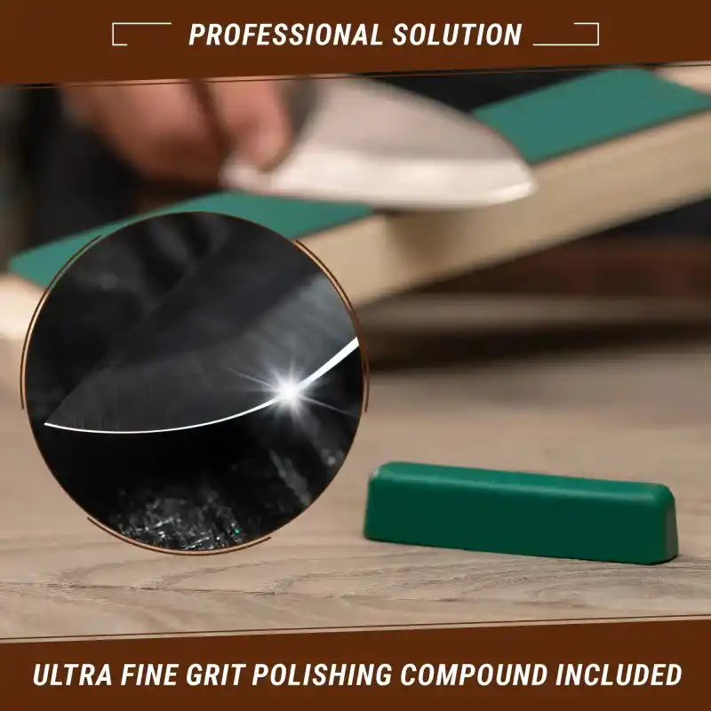 BeaverCraft LS2P11 Deri Bileme Kayışı ve Parlatma Macunu Seti 3 Parça