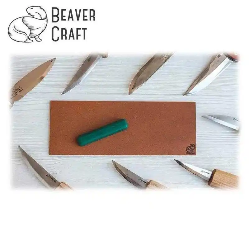 BeaverCraft LS2P11 Deri Bileme Kayışı ve Parlatma Macunu Seti 3 Parça