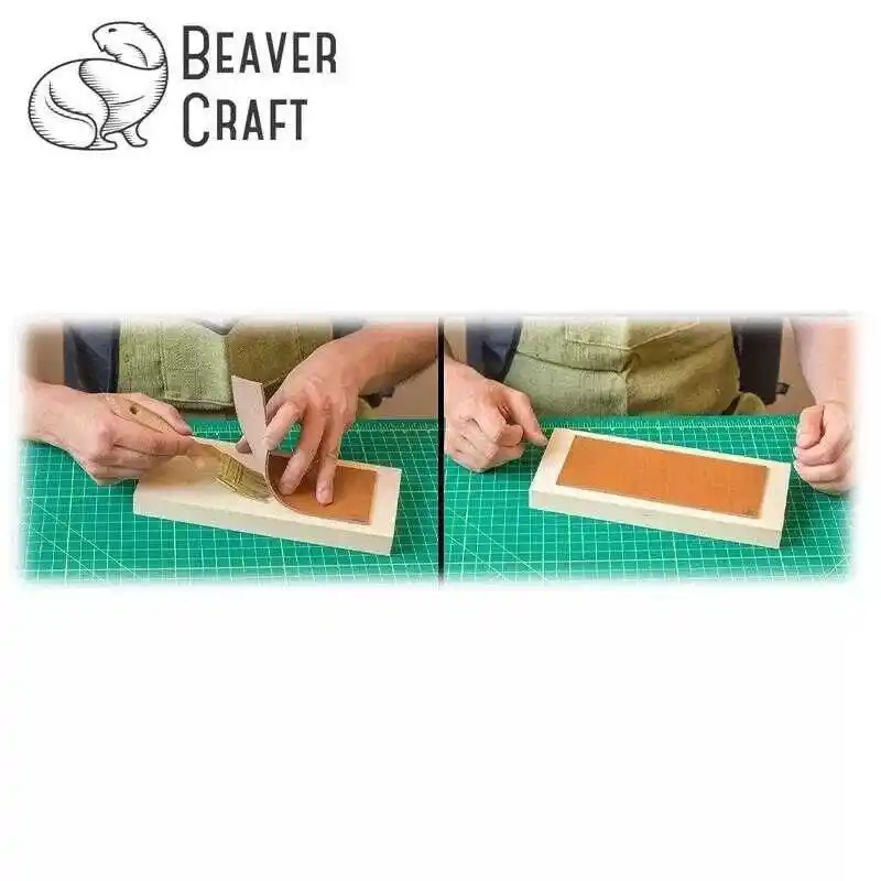 BeaverCraft LS2P11 Deri Bileme Kayışı ve Parlatma Macunu Seti 3 Parça