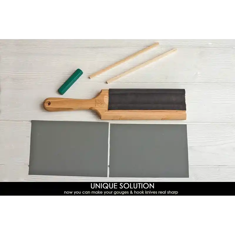 BeaverCraft LS5P1 Kanca Bıçaklar ve Bükülmüş Iskarpelalar için Bileme ve Kılağı Alma Kılavuzu Seti 4 Parça