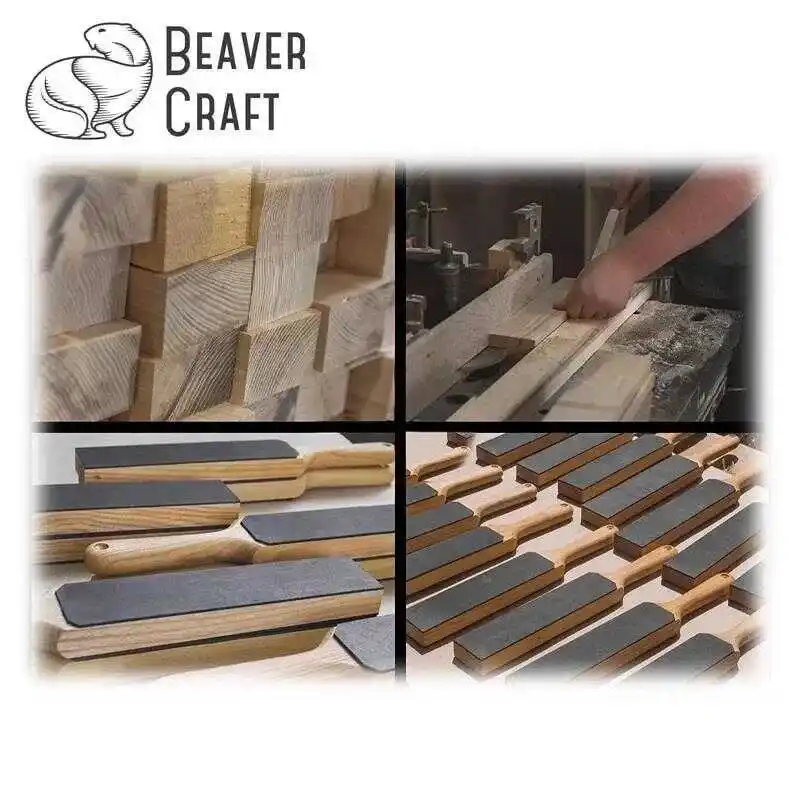 BeaverCraft LS6P1 Çift Yüzeyli Deri Masat ve Parlatma Macunu Seti 2 Parça