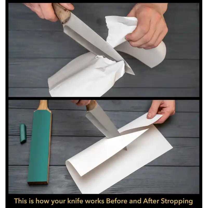 BeaverCraft LS6P1 Çift Yüzeyli Deri Masat ve Parlatma Macunu Seti 2 Parça