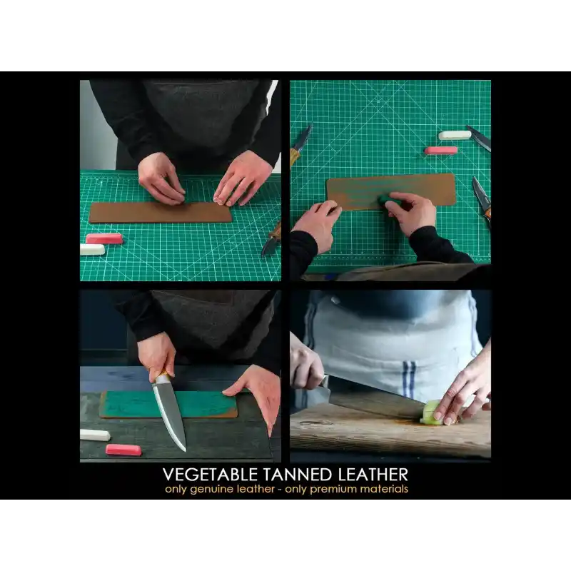 BeaverCraft LS7P03 Deri Parlatma Kayışı ve Macunu Seti 4 Parça