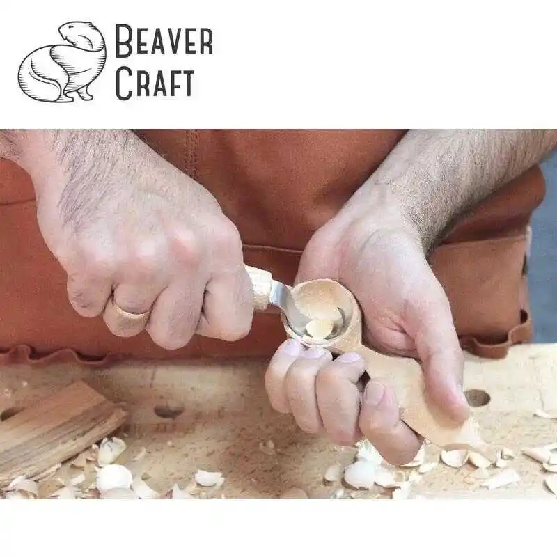 BeaverCraft S02 Ahşap Kuksa Kaşık Oyma Bıçağı Seti 4 Parça