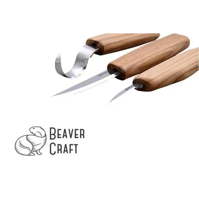 BeaverCraft S13 Ahşap Kuksa Kaşık Oyma Bıçağı Seti 6 Parça