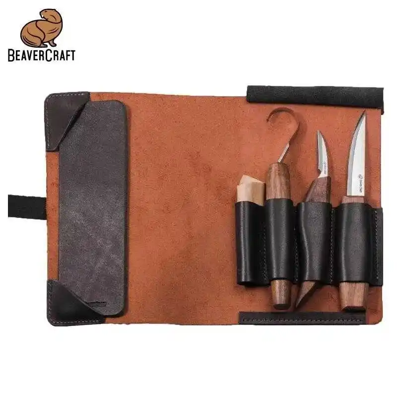 BeaverCraft S13X Premium Ceviz Saplı Ahşap Kaşık Oyma Seti 6 Parça