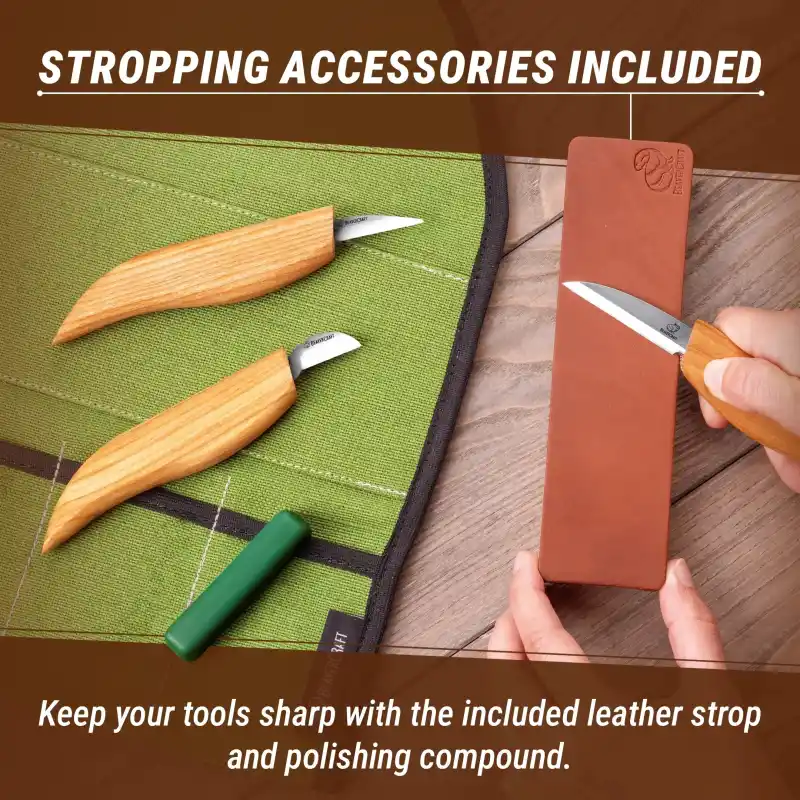 BeaverCraft S15 Çip Oyma ve Yontma Bıçağı Seti 6 Parça