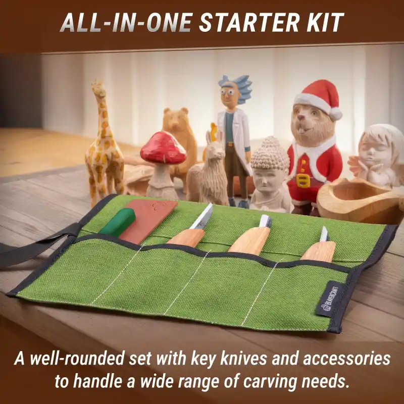 BeaverCraft S15 Çip Oyma ve Yontma Bıçağı Seti 6 Parça