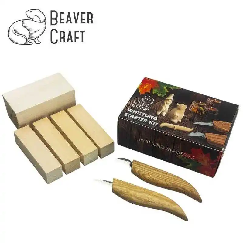 BeaverCraft S16 Çip Oyma ve Yontma Bıçağı Seti 7 Parça