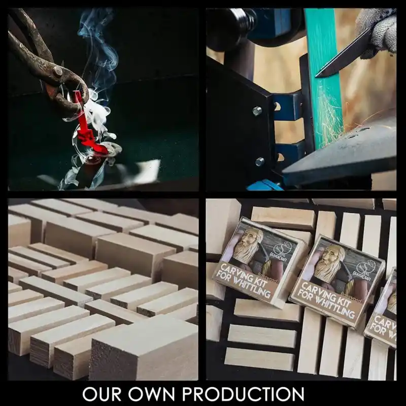 BeaverCraft S16 Çip Oyma ve Yontma Bıçağı Seti 7 Parça