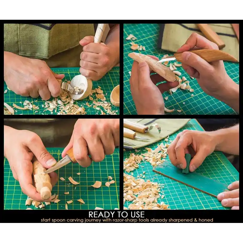 BeaverCraft S17 Ahşap Oyma Bıçağı Seti 6 Parça