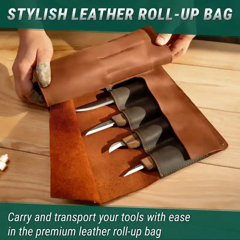 BeaverCraft S18X Premium Ceviz Saplı Ahşap Oyma Seti 11 Parça