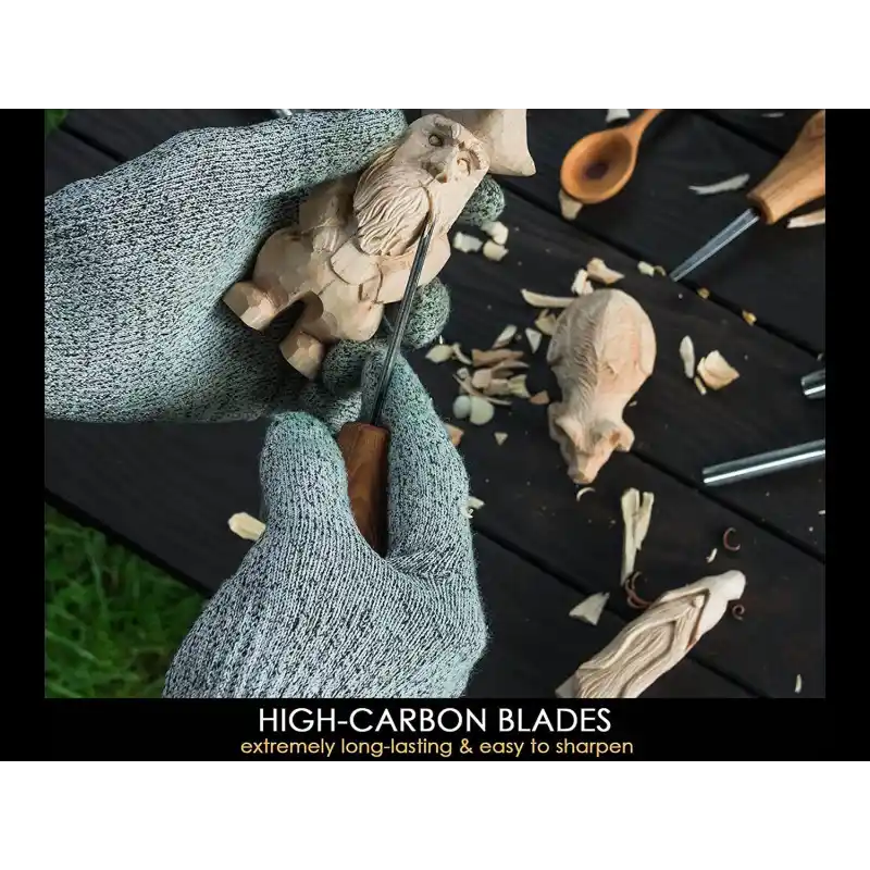 BeaverCraft SC05 Avuç İçi Ahşap Oyma Iskarpela Seti 6 Parça