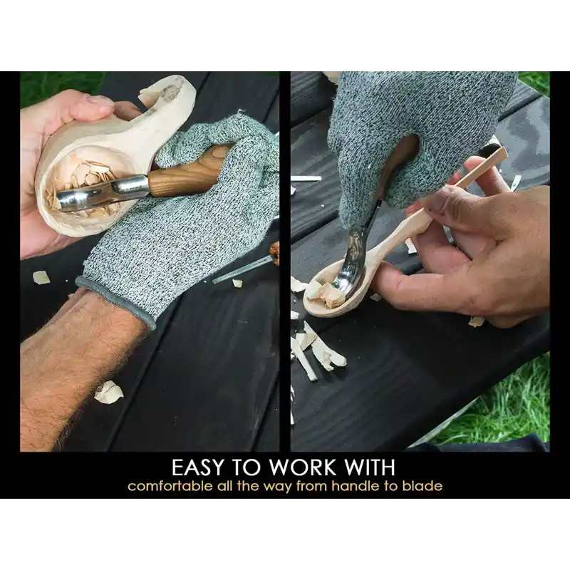 BeaverCraft SC05 Avuç İçi Ahşap Oyma Iskarpela Seti 6 Parça