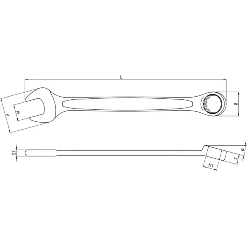 Beta 000420330 Kombine Anahtar Inox 42INOX 30