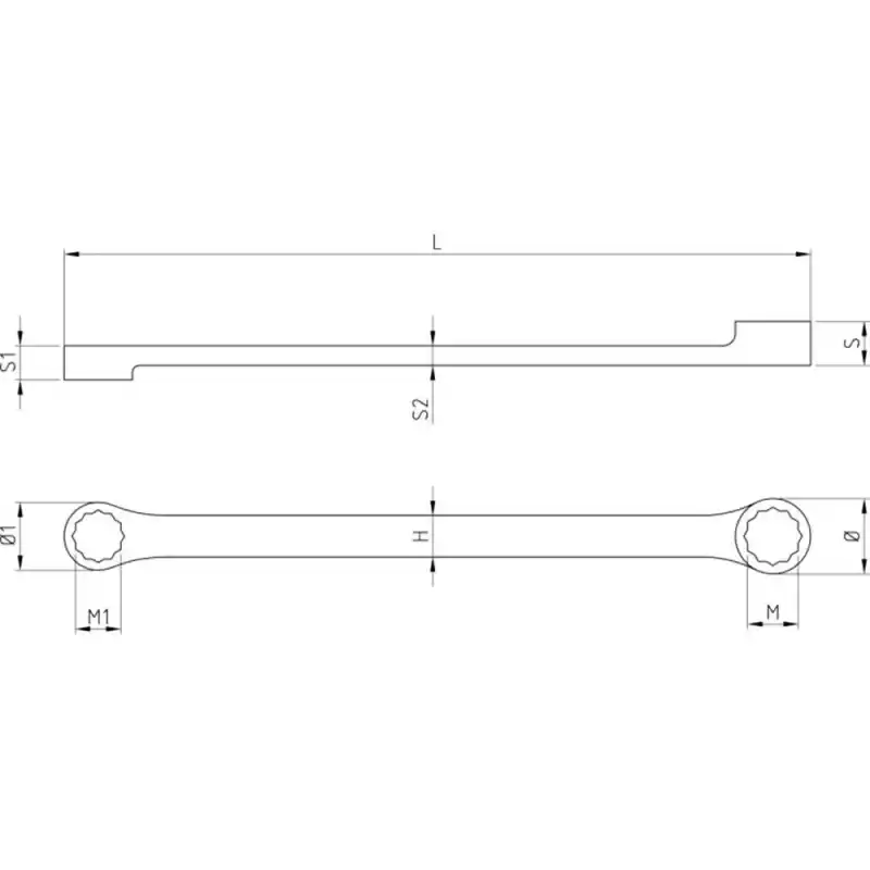 Beta 000880016 Uzun Boy Düz Yıldız Anahtar 88 16x18