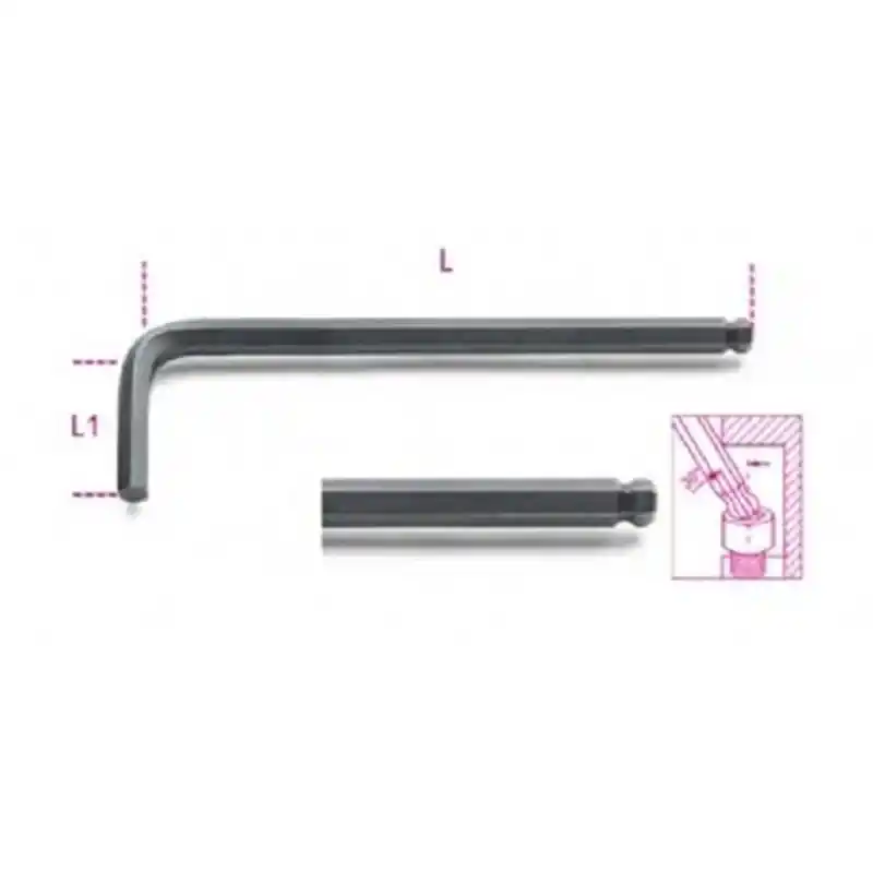 Beta 000960968 96BP 6mm Topuz Başlı Alyan Anahtar