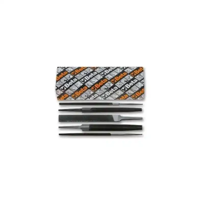 Beta 017180030 1718A6/S5 5li Pürüzlü Yarım Yuvarlak Eğe Takımı