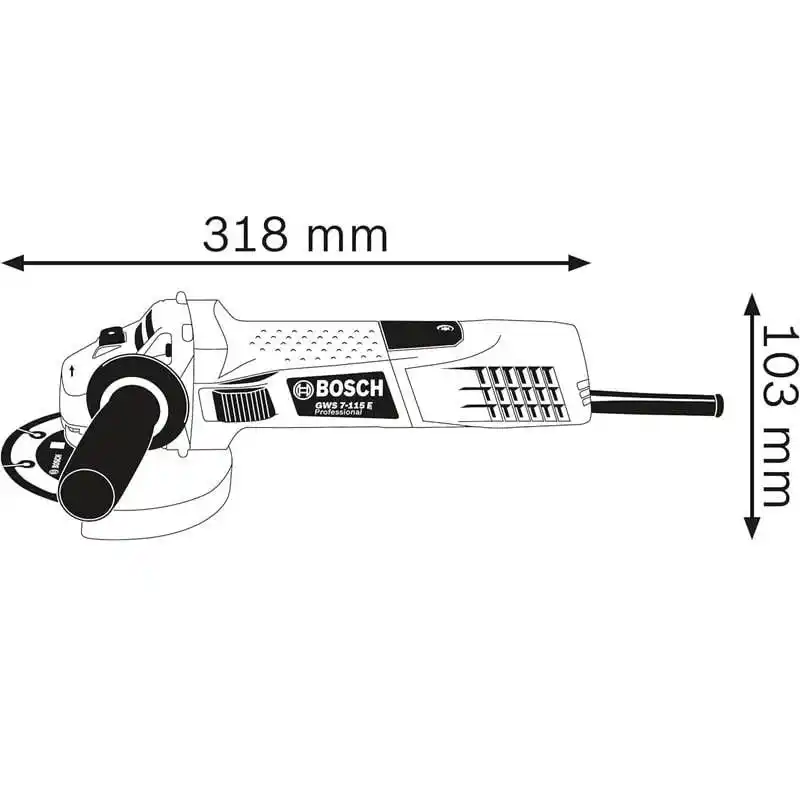 Bosch GWS 7-115 720W 115mm Avuç Taşlama
