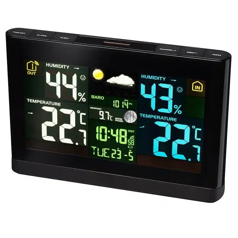 Bresser Renkli Ekranlı Siyah Meteoroloji İstasyonu