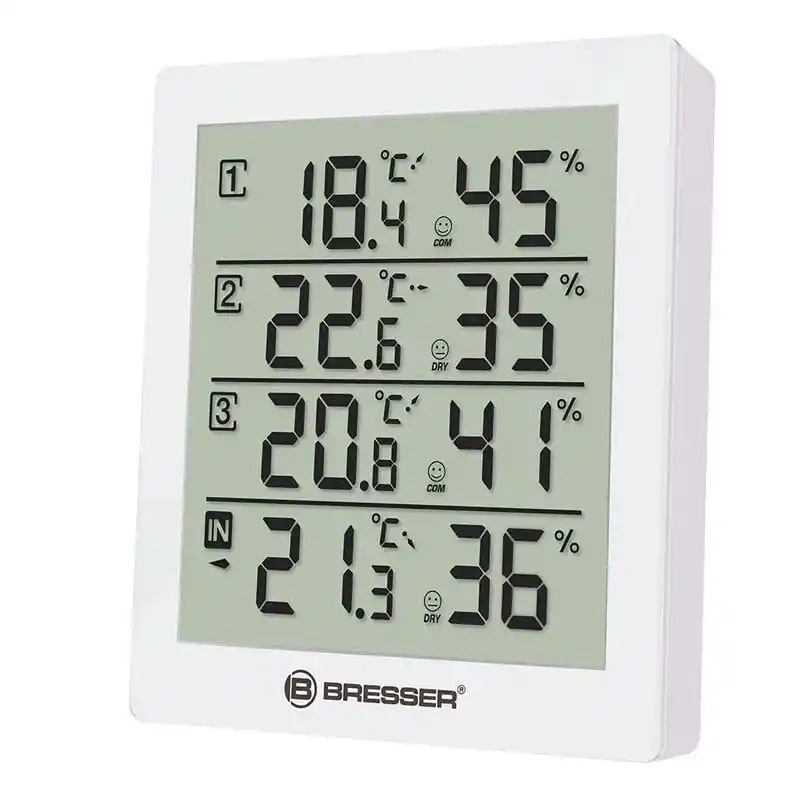 Bresser Temeo Hygro Quadro White Meteorloji İstasyonu
