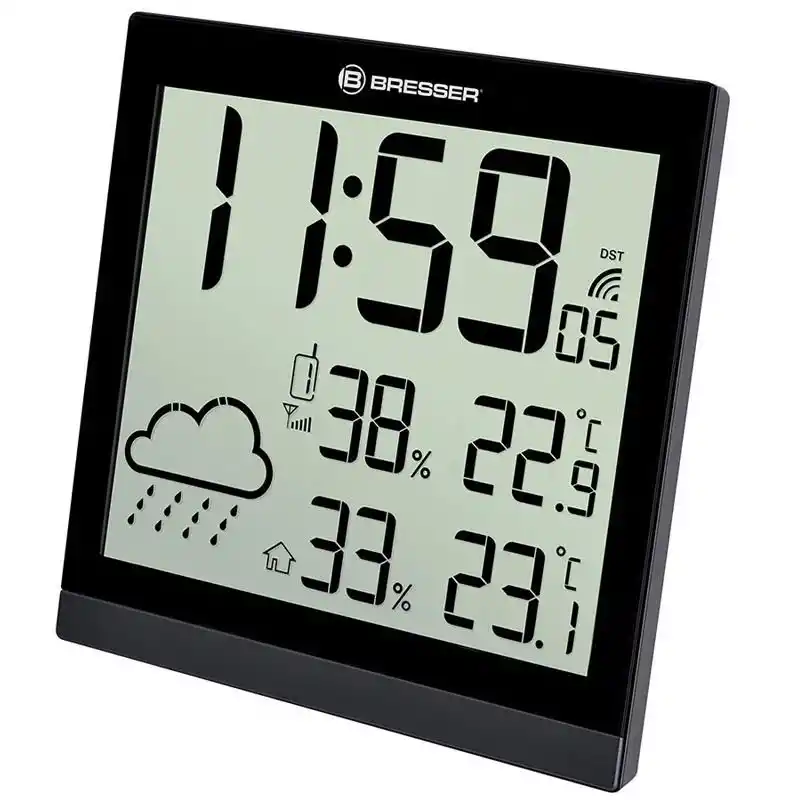 Bresser TemeoTrend JC LCD RC Siyah Duvar Tipi Meteoroloji İstasyonu