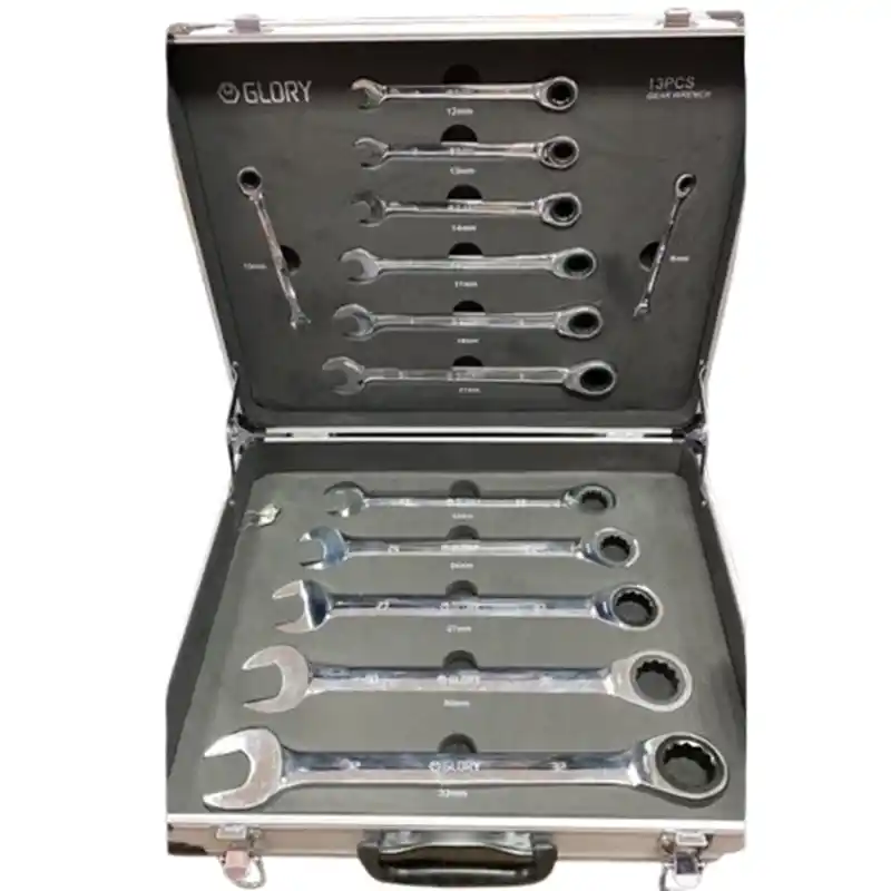 Glory Cırcırlı Kombine Anahtar Takımı 8-32mm 13 Parça