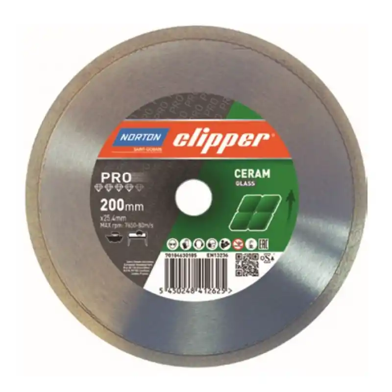 Clipper Norton Pro Ceram Glass Testere 250 mm.