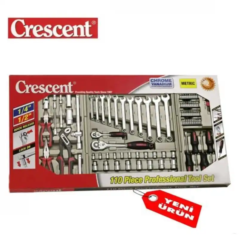 Crescent Ctk 110Eu Profesyonel Lokma Anahtar Takımı (110 Parça, Metrik)