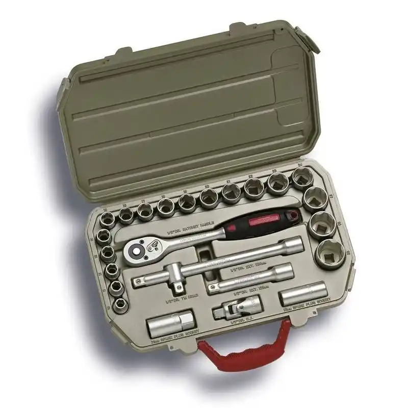 Crescent Ctk 25Eu Profesyonel Lokma Anahtar Takımı (1/2 inç, 25 Parça, Metrik)