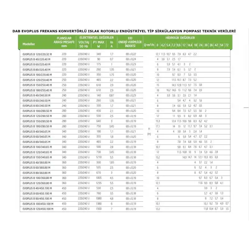Dab Evoplus B 100/220.40 M Sirkülasyon Pompası